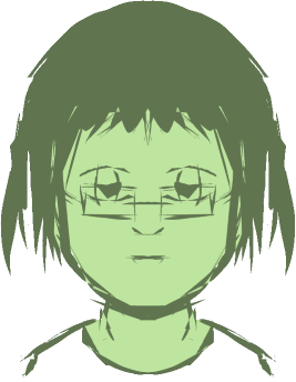 My avatar. Did it on my mobile phone while I wasn't able to sleep. My avatar, which is a cartoonish sketch of myself.